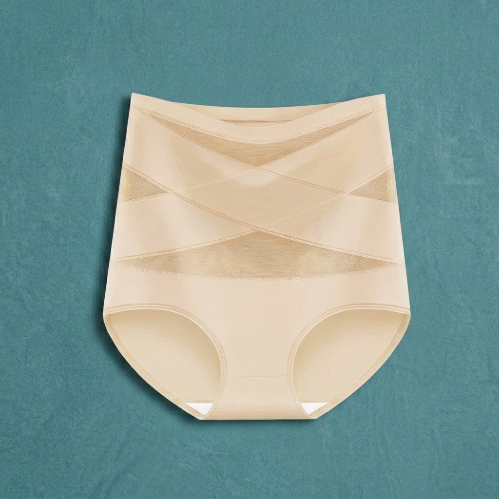 High-waisted postpartum shaping underwear