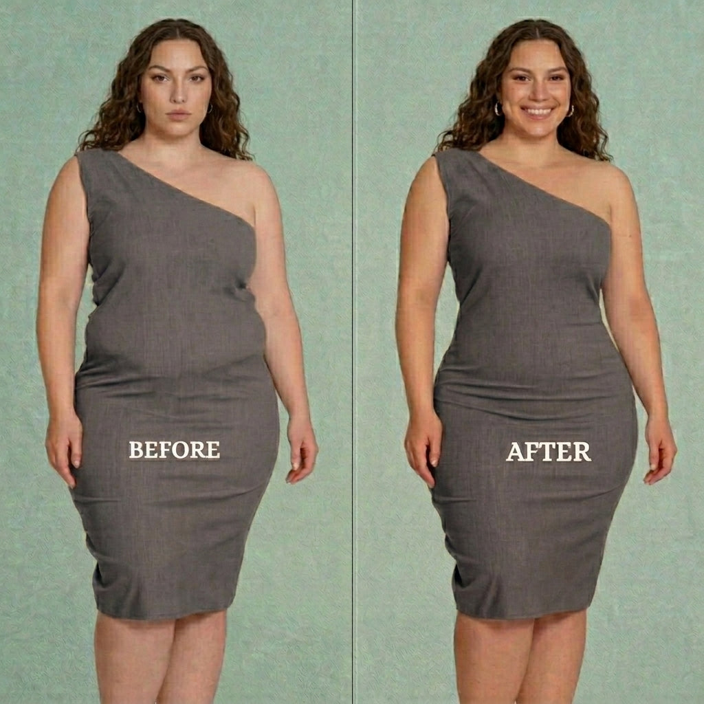 High-waisted postpartum shaping underwear
