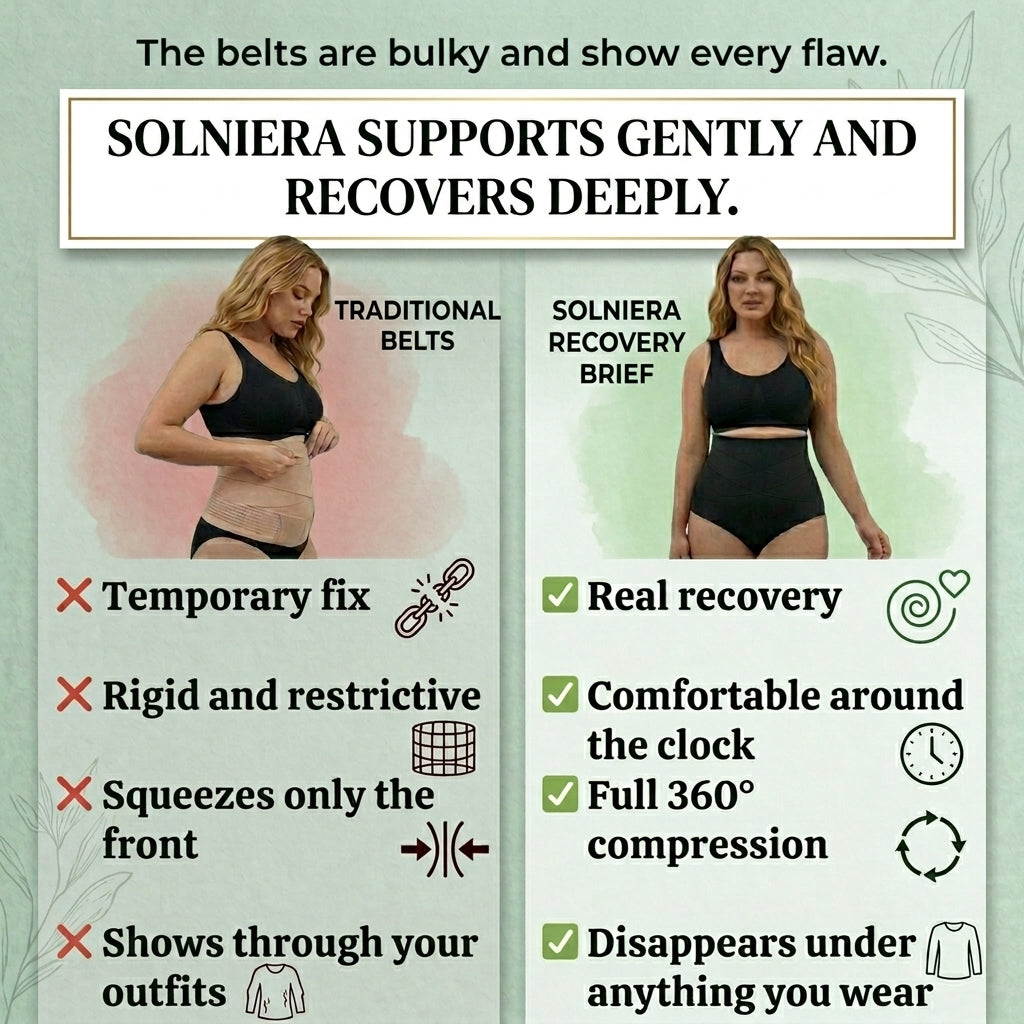 High-waisted postpartum shaping underwear