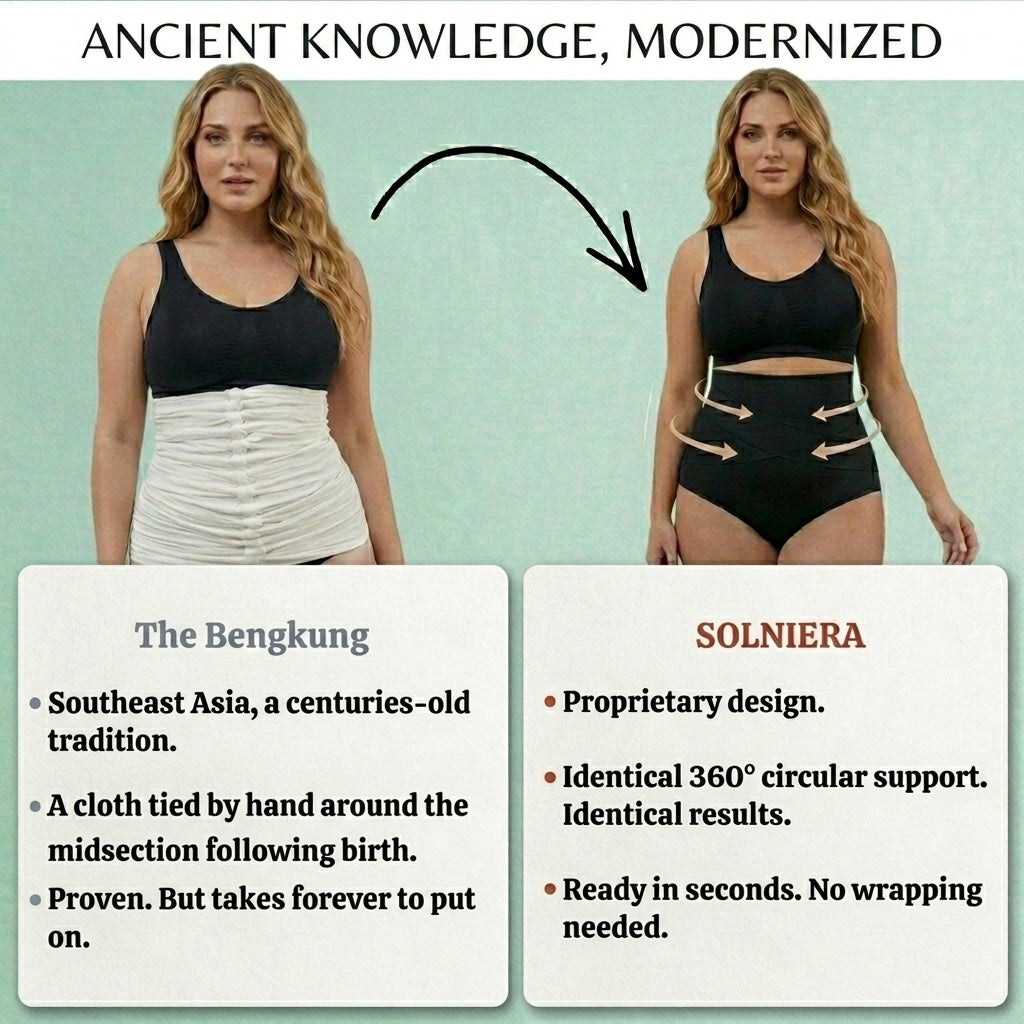 High-waisted postpartum shaping underwear