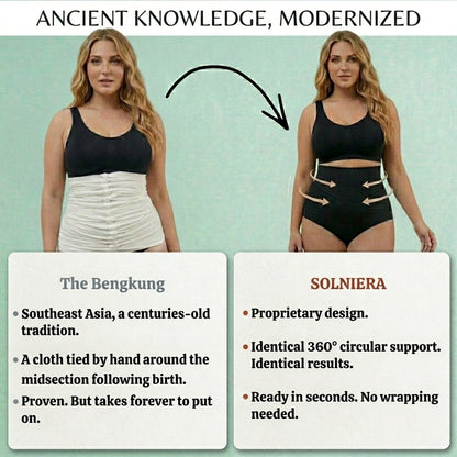 High-waisted postpartum shaping underwear