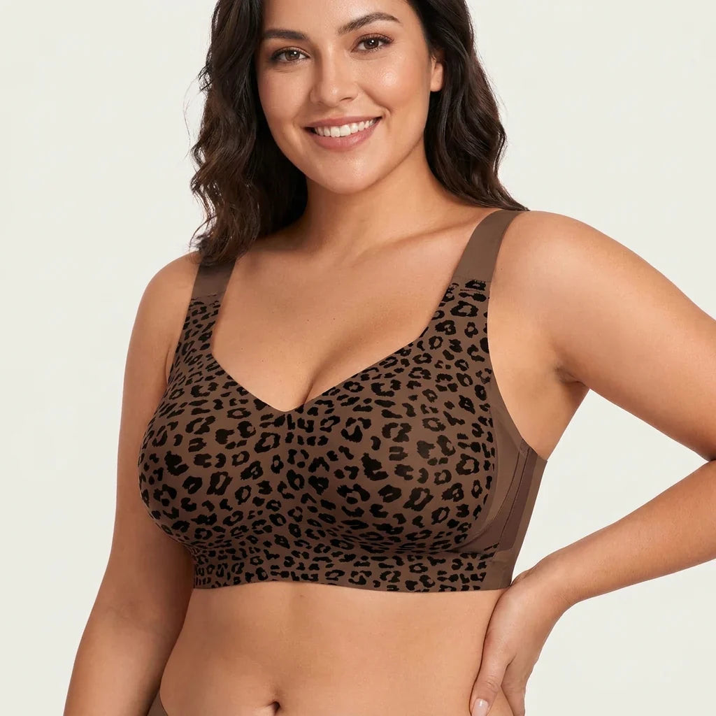 Wireless bra with soft and comfortable support