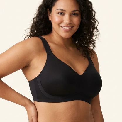 Wireless bra with soft and comfortable support