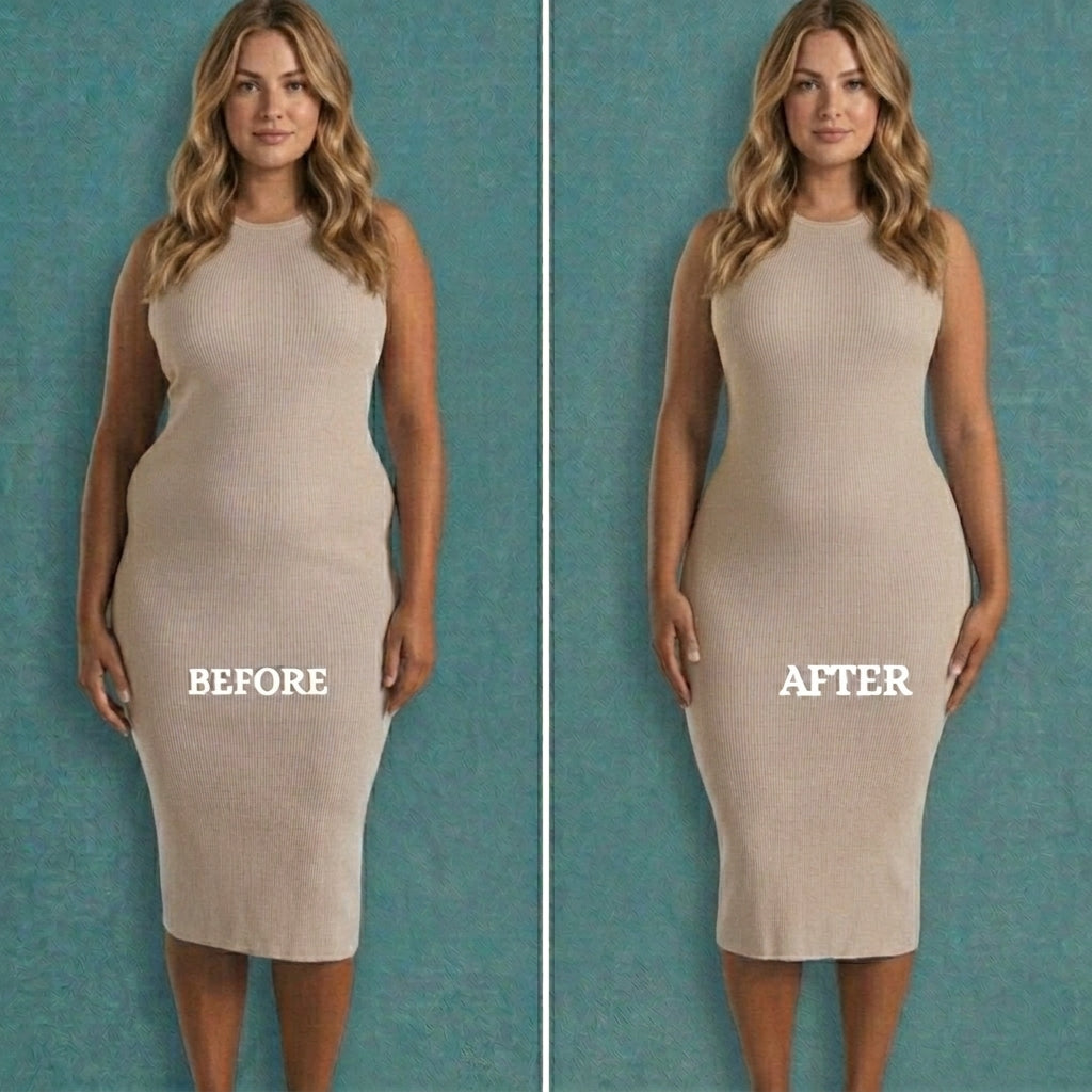 High-waisted postpartum shaping underwear