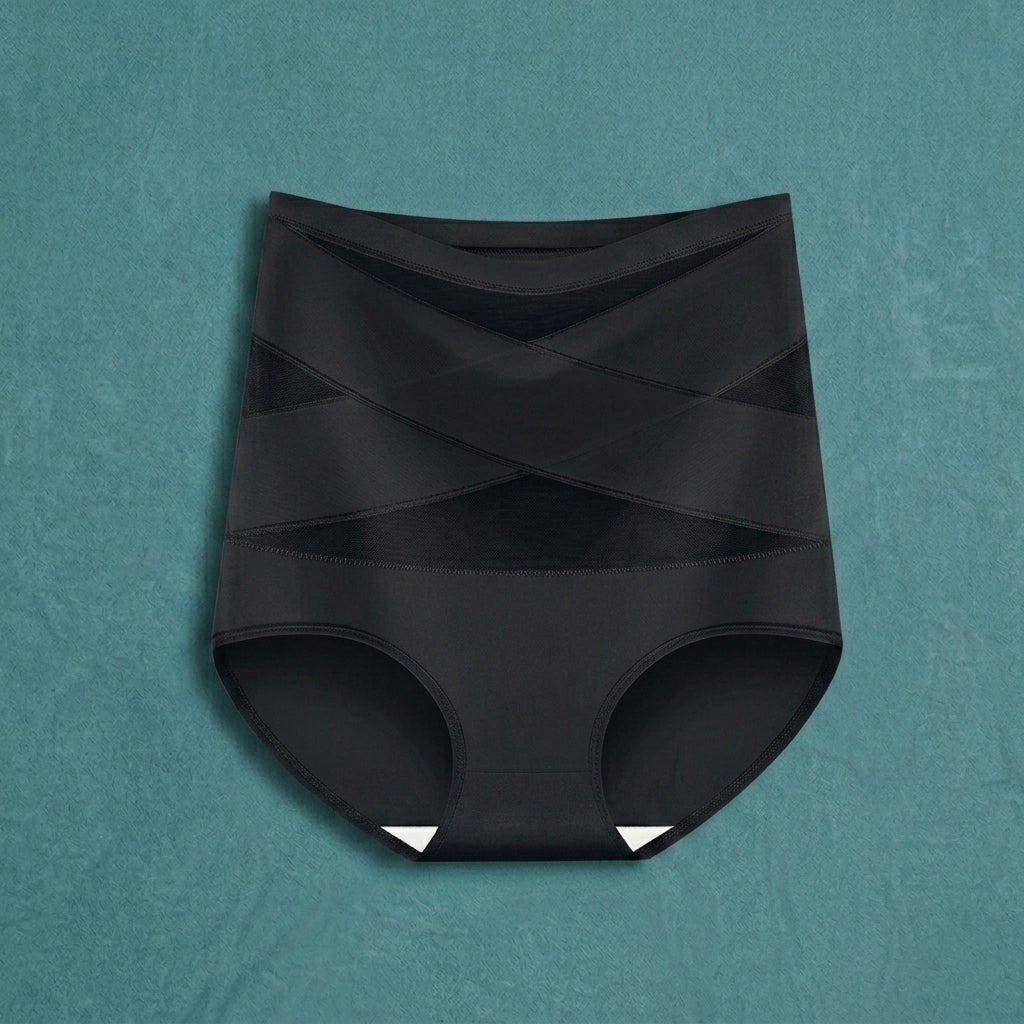 High-waisted postpartum shaping underwear